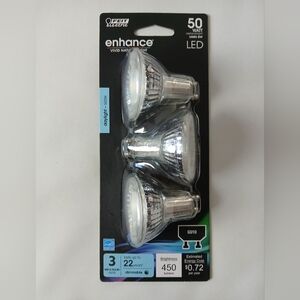 New Feit 3 Pack Dimmable LED MR16 450L 6W Light Bulbs